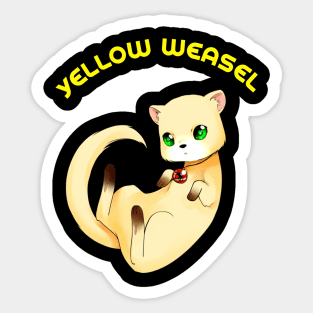 YELLOW WEASEL Sticker